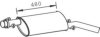 PEUGE 1731J3 Middle Silencer